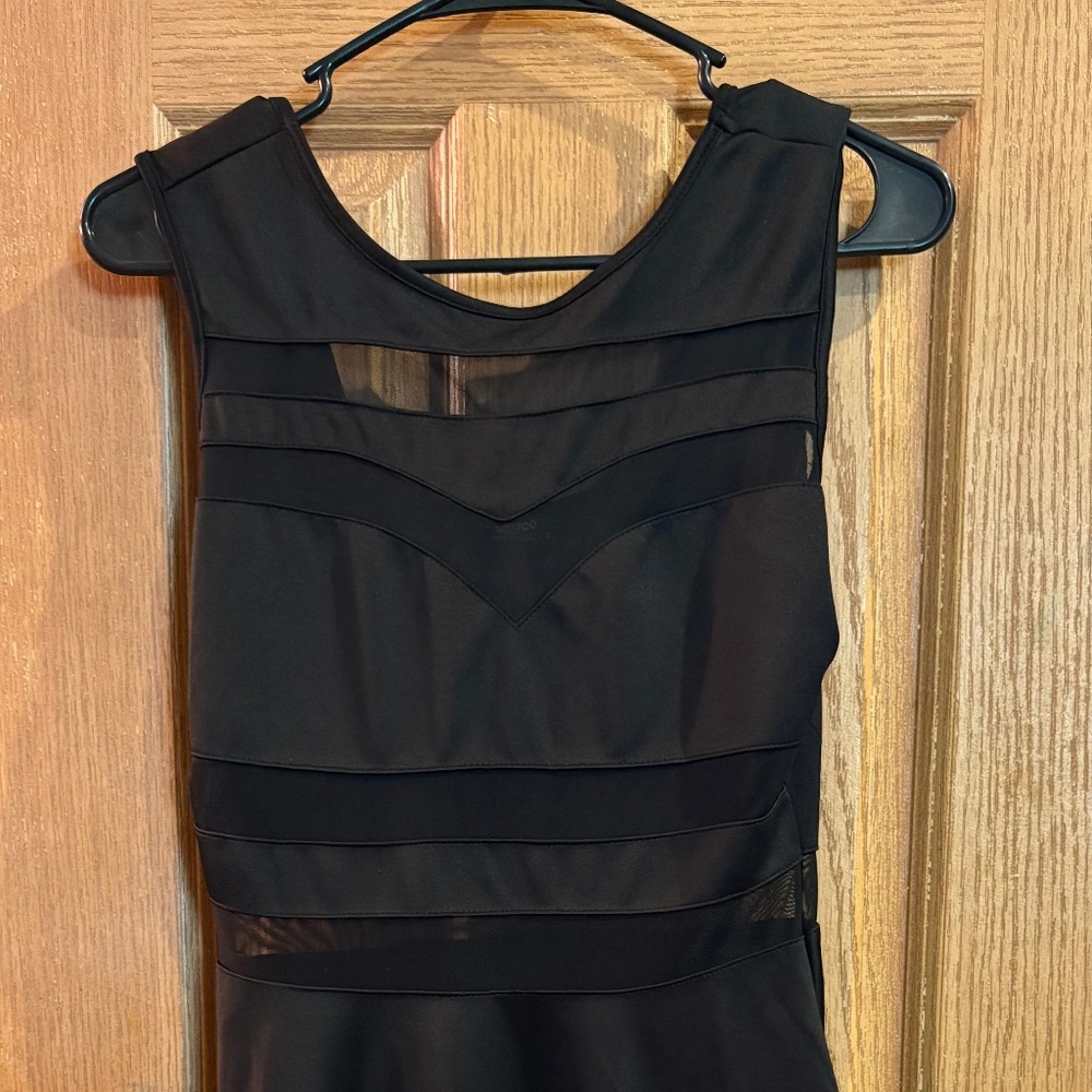 Black skater dress